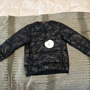 NANGA / Men's Mountain Lodge Down Crew Neck Puffer Top - Black Large